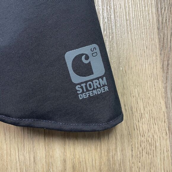 Carhartt Jacket Mens Medium Black Storm Defender Workwear Full Zip Outdoor - Picture 6 of 14